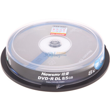 纽曼（NEWSMY）DVD+R 8速 8.5G DL系列 10片装刻录盘