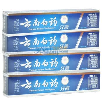 云南白药牙膏（留兰香型）65g*4支