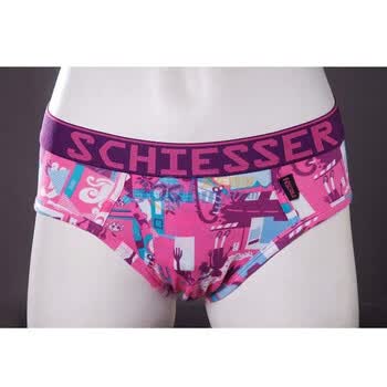 Schiesser舒雅 男士纯棉针织三角内裤(35-1542) 紫色 XL