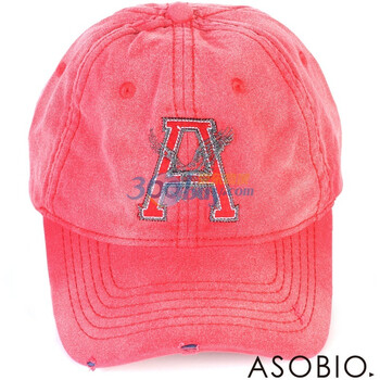 ASOBIO 2012全棉红色鸭舌帽棒球帽 3121831020 黑色 99