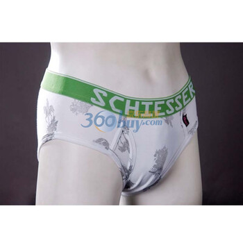 Schiesser舒雅 男士纯棉针织三角内裤(35-1556) 白色 XL