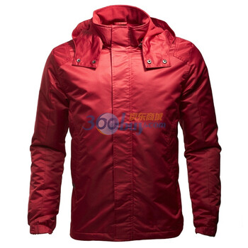 Giordano佐丹奴 夹棉 保暖可拆帽夹棉外套 01079658 红色 XL