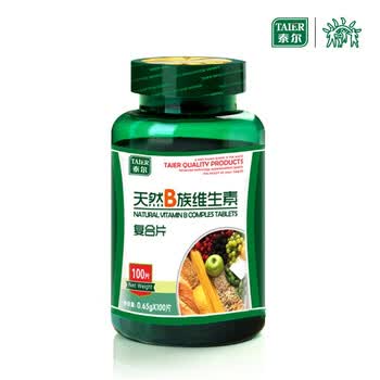 泰尔 TAIER 天然B族维生素 650mg X100片