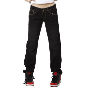 YISHION以纯 裤子女装休闲低腰牛仔长裤 11120878 黑色 27