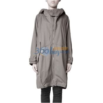 JNBY江南布衣 秋冬 大气 优雅 女性 抽绳 全棉 风衣 5962647 灰色 XL