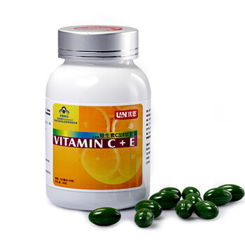 维C 维E 优恩 倍爱牌 维生素C+E软胶囊90粒 VC VE 纯天然