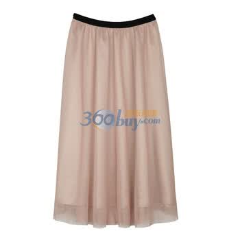 歌莉娅GOELIA 2012春装新款 网纱半身裙22C2B040 蓝色 M