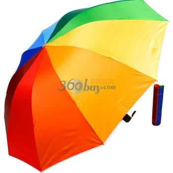 天堂伞 2012年新款系列 防紫外线 防晒 晴雨伞 3918E彩虹伞