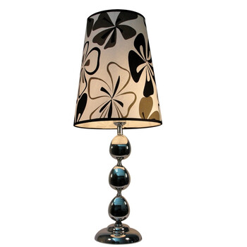 灯易买现代简约金属布艺蝴蝶灯罩床头台灯