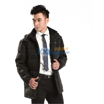 2011新款 康博羽绒服 男大众中款KB1141 黑色 190/104A(XXL)