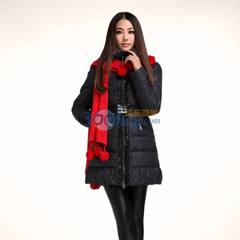 秋水伊人2011冬季新品时尚百搭亮片修身羽绒服614015012 黑色 XL
