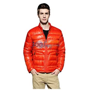Justyle秋冬新品超薄超轻保暖时尚休闲羽绒服45113006 橘色 XXL