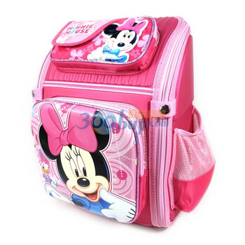 迎龙年 特卖会直降114元 SM10086 Disney 迪士尼小学生减负书包 玫红