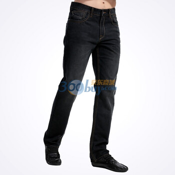 N&Q诺奇2012春夏新品男士时尚休闲水洗牛仔M222FA28001 黑色 38