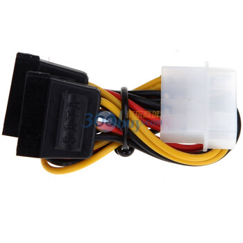 包尔星克(PowerSync)SATA 2*15P/大4P公:16CM CB-CSP-02