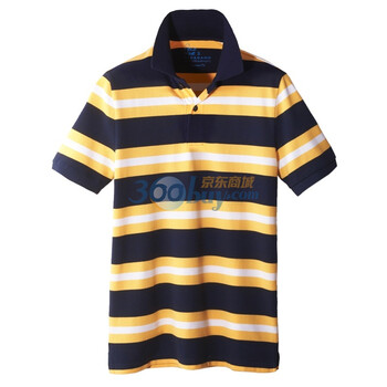 Giordano佐丹奴 Polo 男撞色自由间修身珠地Polo 01011008 蓝色 XL