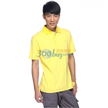 IZOD 新品纯棉翻领舒适透气吸汗短袖休闲基础款男士polo衫 3121913276304黄色系XXL(185/102A)