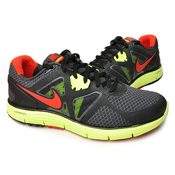 `Nike 耐克 男子跑步鞋 454164 016 煤黑/亮红/黑/黄 40.5