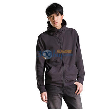 圣迪奥sdeerhe 男装 冬 休闲百搭连帽卫衣 灰1472214 灰色 XXL