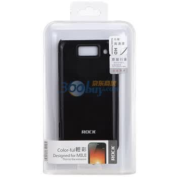 洛克（ROCK）小米M1 MIUI nakedshell裸壳 轻彩系列（黑色）