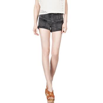 MO&Co.摩安珂 moco 水洗牛仔短裤M111JEN46 112牛仔黑 L