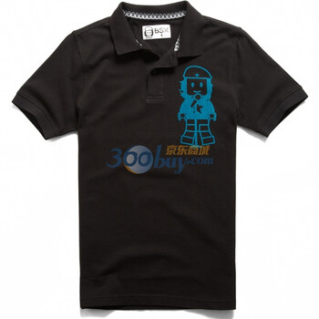 Giordano佐丹奴BSX Polo 男MINI CHE经典头像印花POLO 04011100 黑色 XL