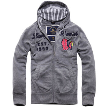 七匹狼SWJEANS休闲长袖连帽卫衣171150601005灰色XXL