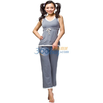 爱帝女士棉莫代尔家居服9095309111【买即送10元京券】 灰色 XXL