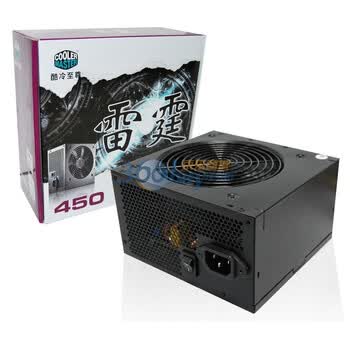 酷冷至尊（CoolerMaster）雷霆450电源（额定450W/主动PFC/适合走背线/静音风扇）