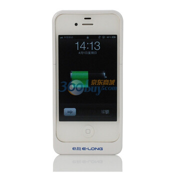 e龍（e-long） 才子佳人i180 iPhone 4/4S专用背夹电池智能移动电源 白色
