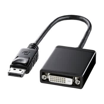 日本SANWA SUPPLY AD-DPDV02 高速、防噪DisplayPort-DVI转换头 线长20cm