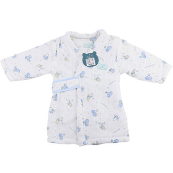 巧尼熊 秋冬季宝宝服保暖睡袍浴袍睡衣 婴儿童装3770 印蓝 110码