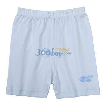 贝贝怡 宝宝内裤 儿童内裤 婴儿纯棉衣服两用开档裤子BB501 淡蓝 90码
