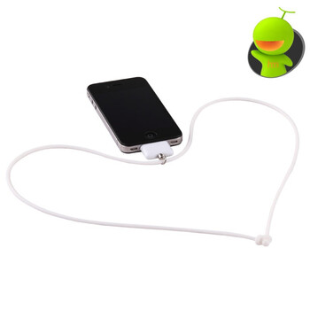 哈密瓜（hamimelon) HM0189 iphone4/4S iphone3 ipod touch通用 弹力纤维/弹性 手机绳 挂绳 白色