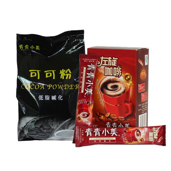 青青小美 可可粉 代餐粉 500克+青青小美 黑咖啡 左旋 左旋肉碱 左旋咖啡150克套餐