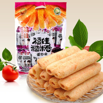 【福娃】热卖零食 糙米卷番茄味428g*2包 粗粮食品 全新的代餐零食