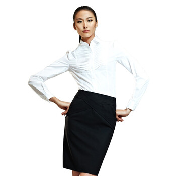 YOUSOKU 女装新品 白色 斜纹面料 长袖衬衫 CK1100601-0 白色 170/96