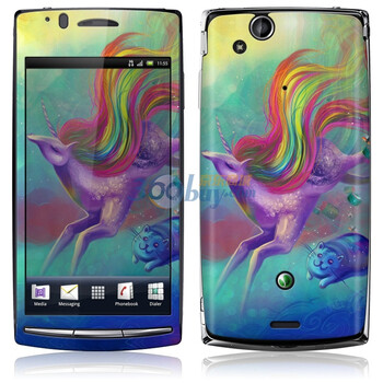 ideaSkin 索尼爱立信 XPERIA arc/ X12/LT15i/LT18i 独角兽和寿司猫 外壳保护套皮贴膜 DBED042161