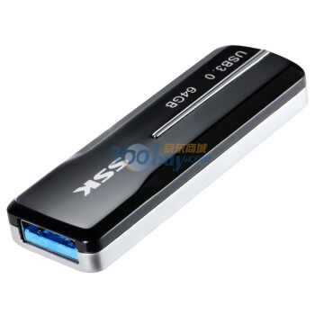 飚王（SSK）锐锋 U盘(SFD201) 64G（银色+黑色）USB3.0