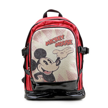 迪士尼Disney米奇包包MickeyPU中性双肩背包EF2148-08 红色