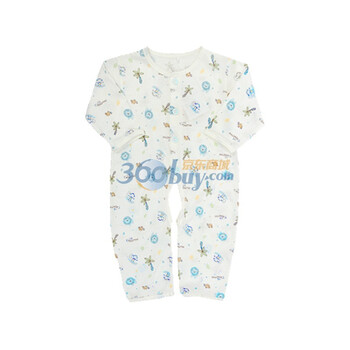 童泰 F1371 宝宝服饰 12新款宝宝莫代尔哈衣爬衣连体衣春夏 婴儿童装内衣 蓝色 73码