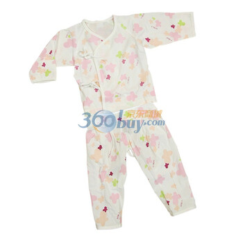 婴之谷宝宝服装婴儿服装衣服透气柔软合同套T4118 粉红 6个月