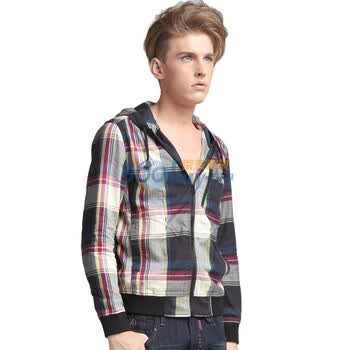 【2011秋冬新品】马克华菲正品男装直筒夹克外套短款7113010705红色XXL