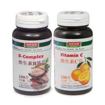 汤臣倍健维生素B族片100片+汤臣倍健维生素C片100片 B+C同补组合