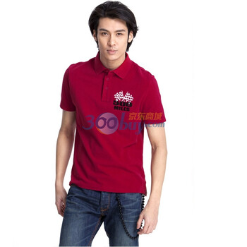 IZOD 赛车主题男士纯棉短袖POLO衫J|11113342048405 IZOD红 XL(185/102A)