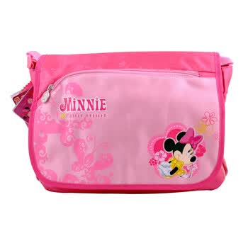 迪士尼/Disney 米奇米妮儿童书包/青少年侧背包 CC-M0403 两色可选 桃红色