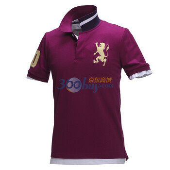 Giordano佐丹奴 Polo 男弹力狮王运动修身Polo 01010180 紫罗兰 XL