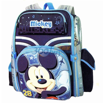 迪士尼(Disney) 米奇米妮减负 护脊减压书包 M0384 两色可选 深蓝色