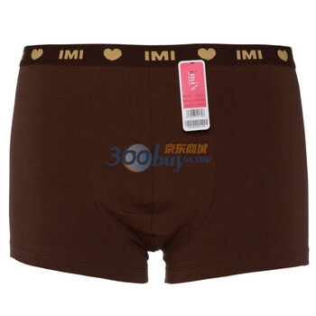 爱慕 imi’s爱美丽素色情侣男士中腰平角内裤IM23B42 褐色 180