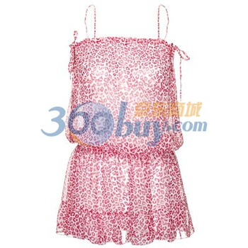 爱慕　imi’s爱美丽HIT豹纹乔其纱长裙IM81891 粉红 165